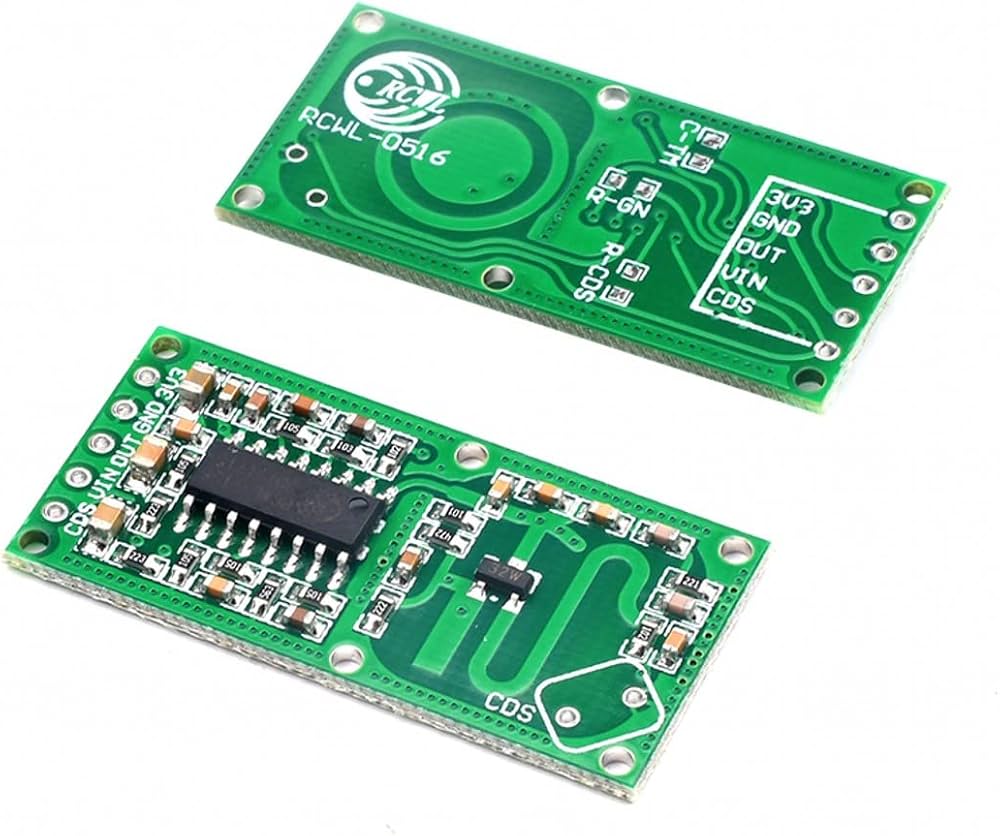 Module RCWL-0516 basé sur technologie radar micro-ondes pour détection de mouvement